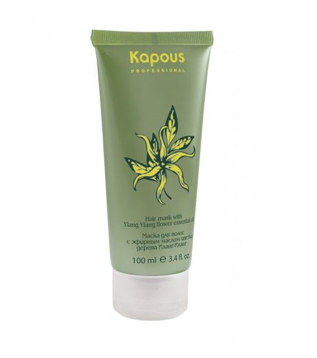 картинка Kapous Professional 100 мл, Маска для волос с эфирным маслом цветка дерева Иланг-Иланг от магазина El Corazon
