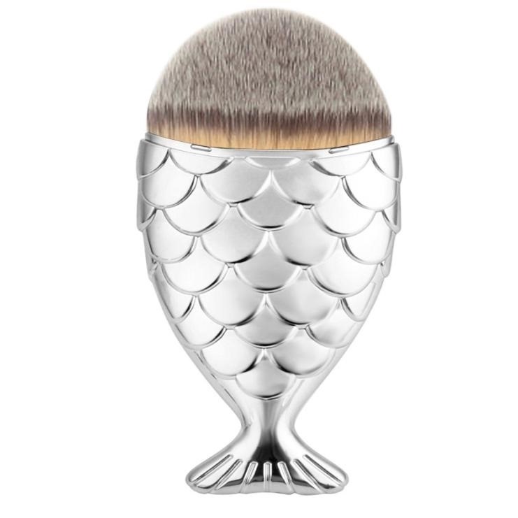 картинка Кисть-рыбка для макияжа "Fish Brush" серебро от магазина El Corazon