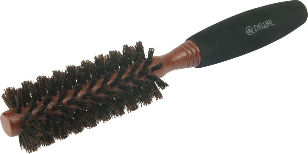 картинка Dewal BRWC601 Брашинг деревянный с натуральной щетиной и мягкой ручкой d 16/40 мм от магазина El Corazon
