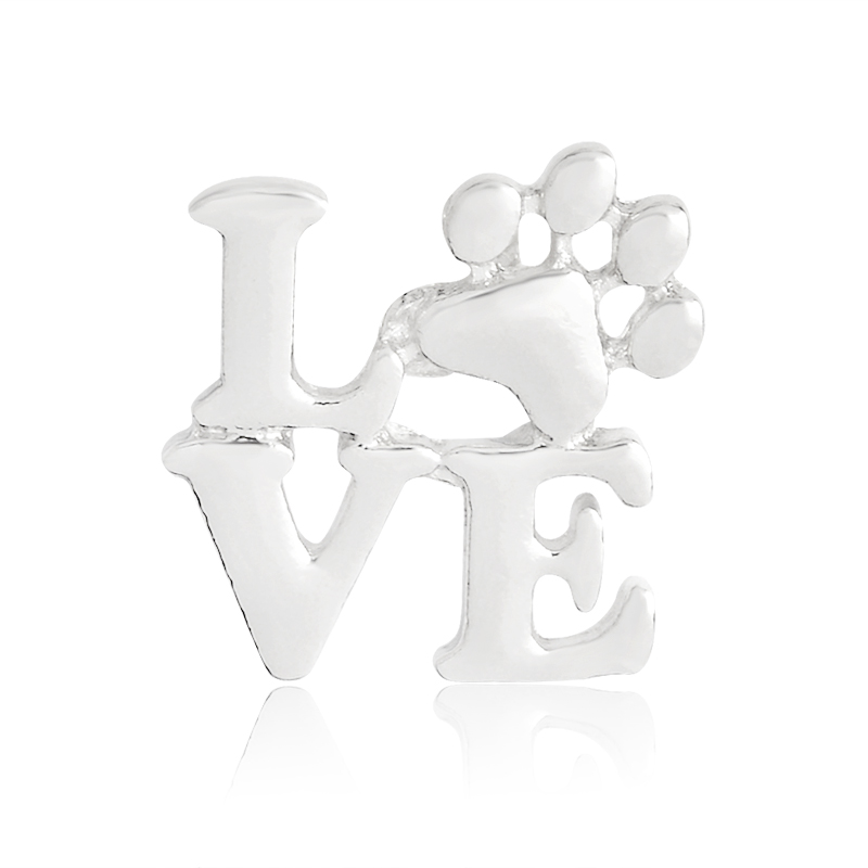 картинка Значок-пин LOVE, цвета серебра Pin10 от магазина El Corazon
