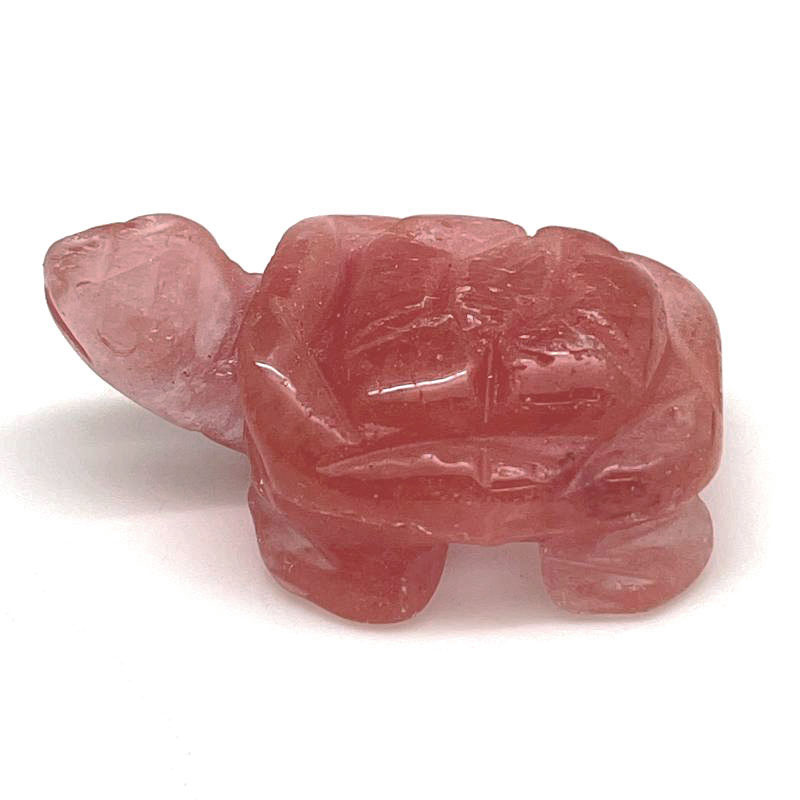 картинка Черепаха-оберег из натурального камня халцедон розовый Sr-Turt-19 от магазина El Corazon