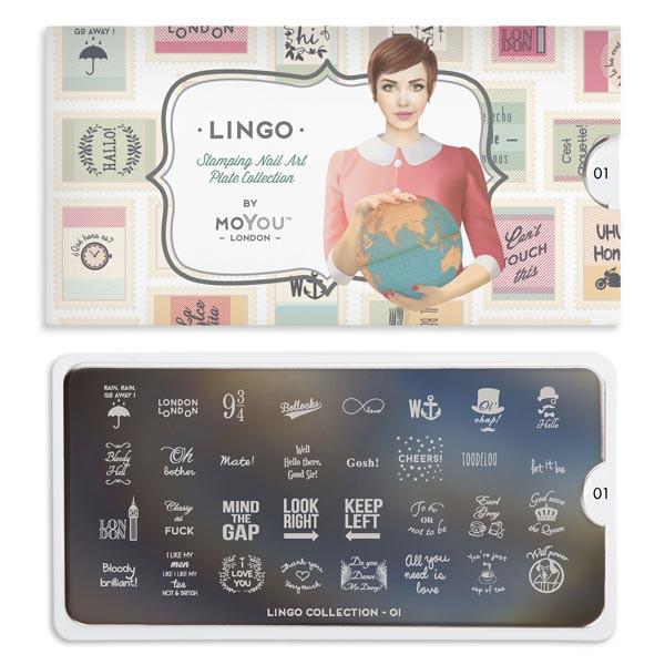 картинка MoYou London Lingo №01 Пластина для стемпинга от магазина El Corazon