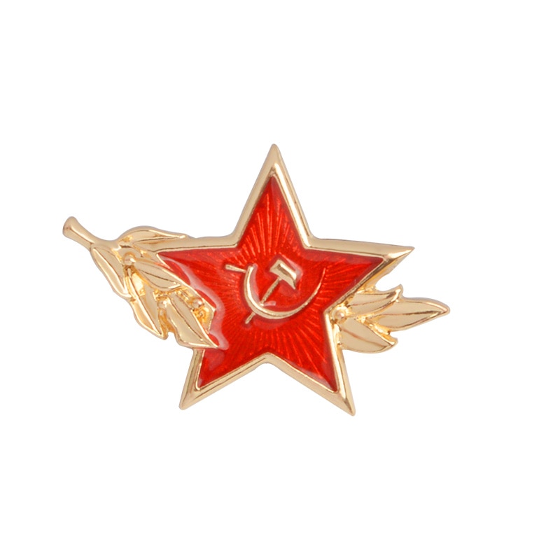 картинка Значок-пин Красная звезда с серпом и молотом Pin05 от магазина El Corazon