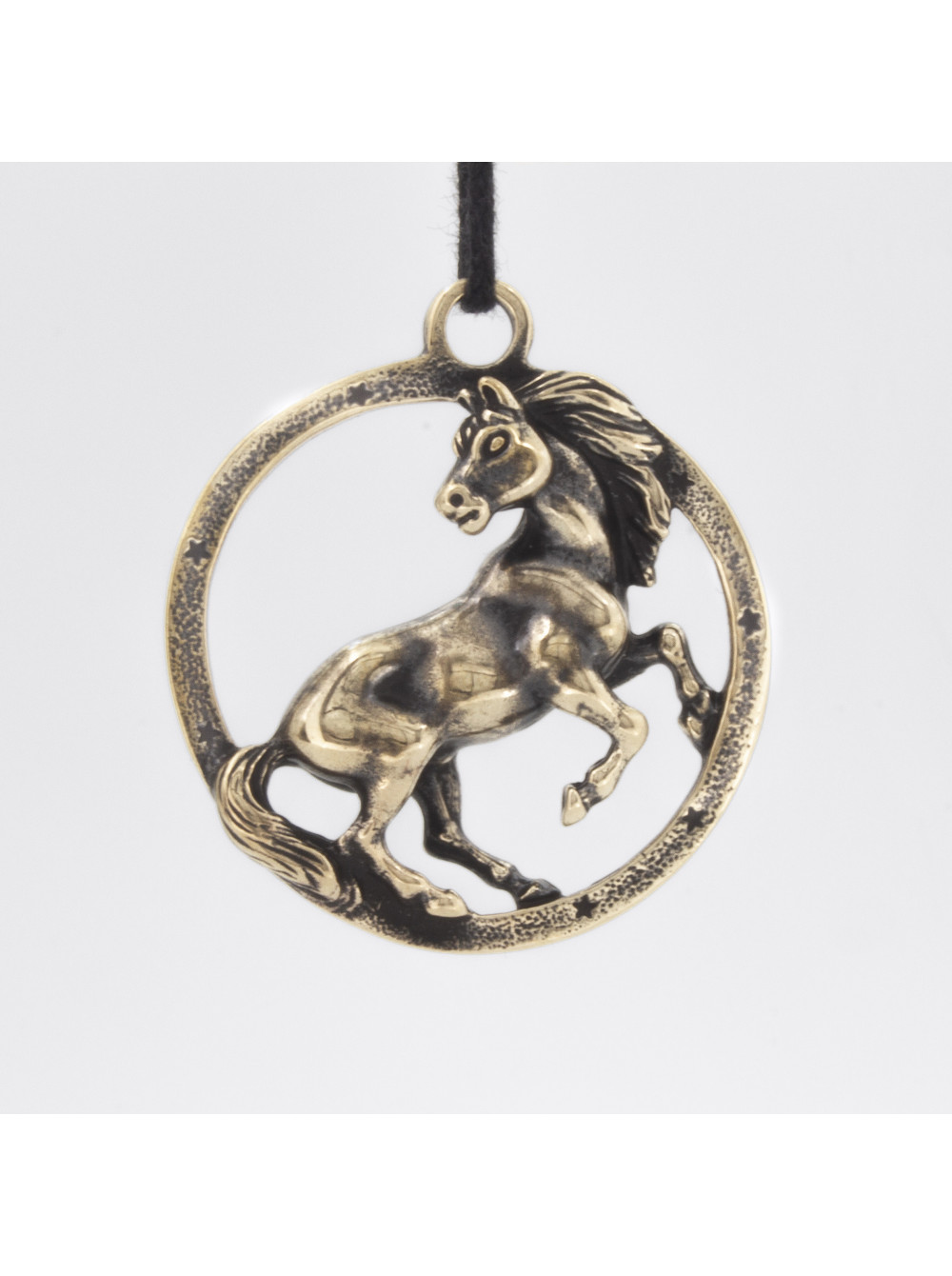картинка Сувенир Брелок Конь в круге  РЗ-ФЛ083714БР от магазина El Corazon