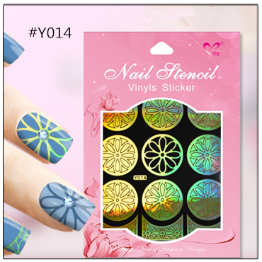 картинка Yi Kou Виниловые трафареты для ногтей № Y014 от магазина El Corazon