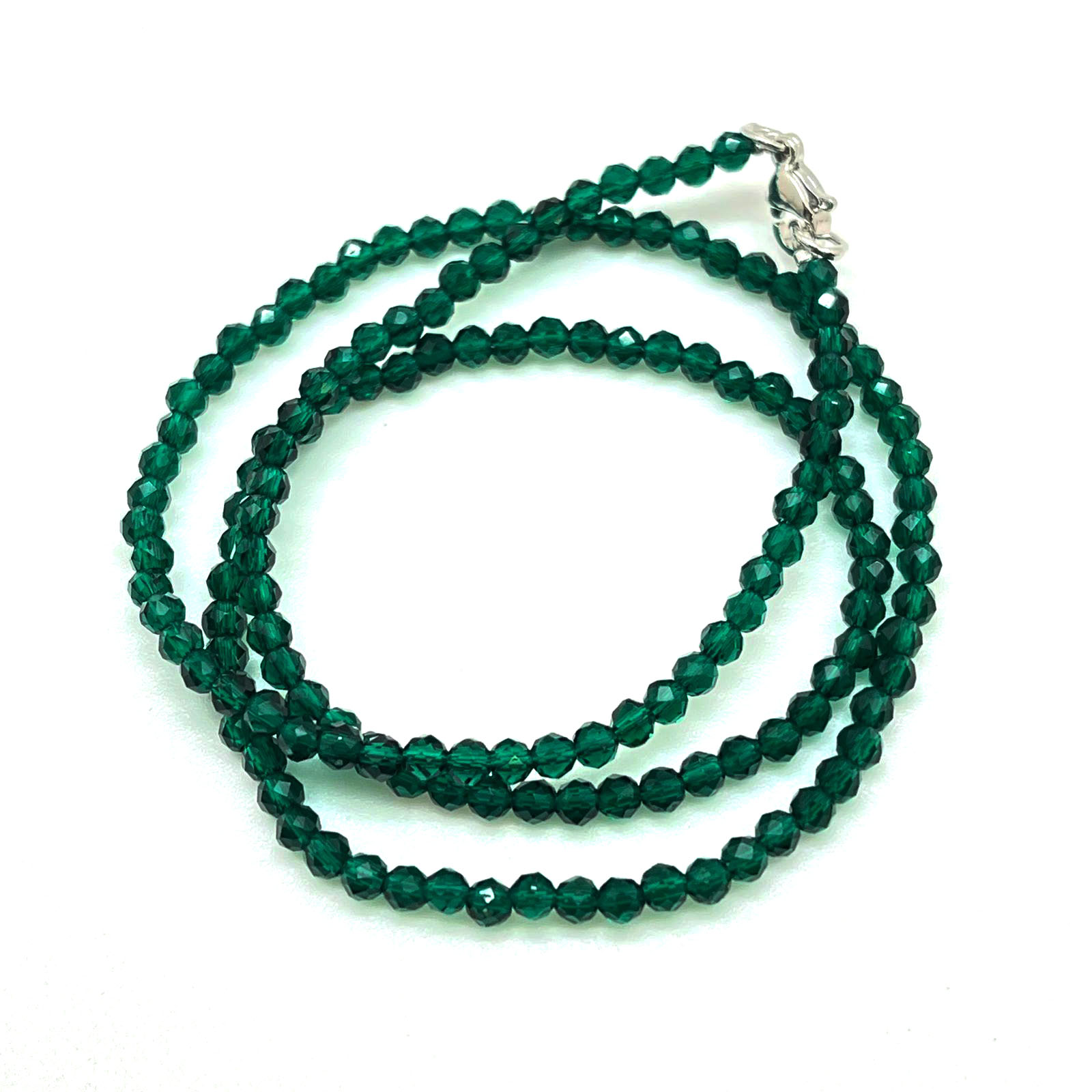 картинка Ожерелье - нитка 45 см из зеленой Шпинели 2,2 мм ШП550-11 от магазина El Corazon
