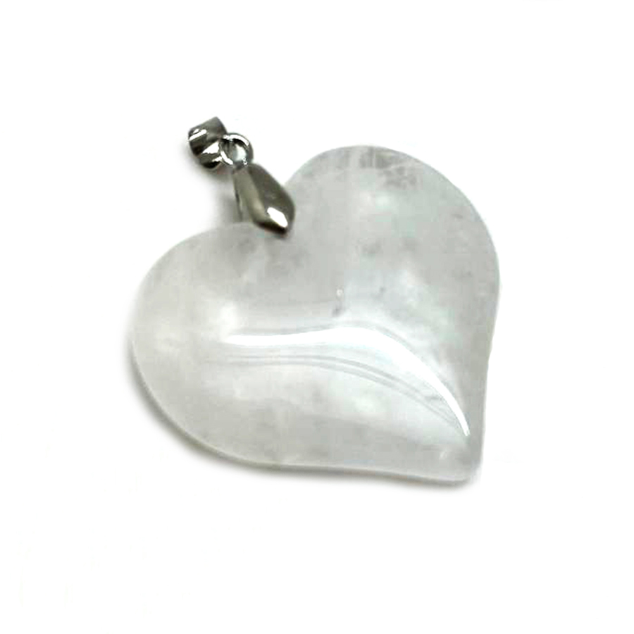 картинка Кулон-сердечко кварц Kul179 от магазина El Corazon