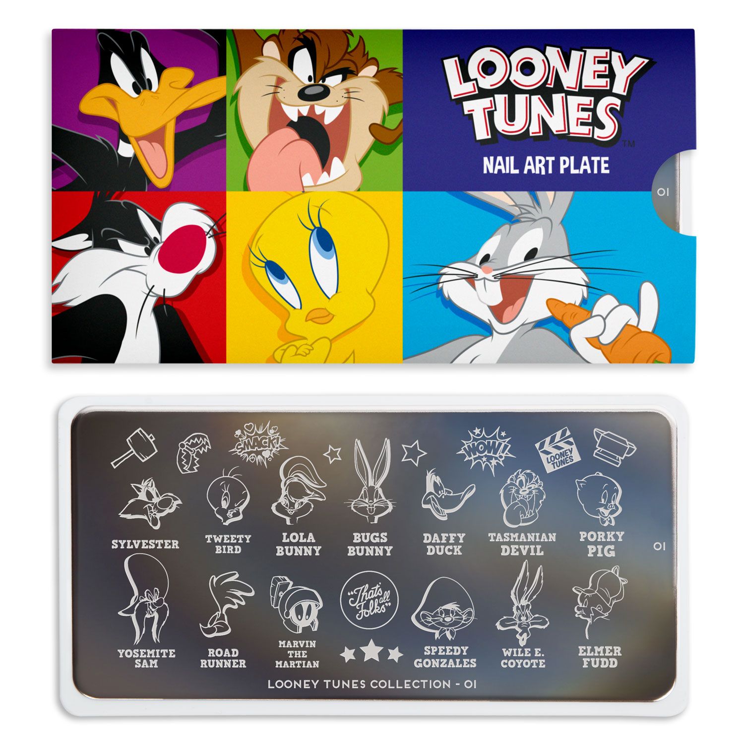 картинка MoYou London Looney Tunes №01 Пластина для стемпинга от магазина El Corazon