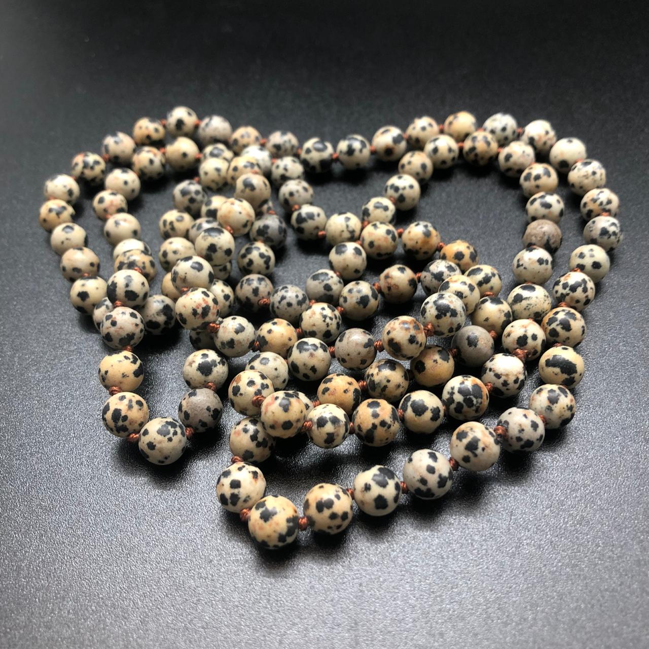 картинка Ожерелье 116 см из далматиновой Яшмы от магазина El Corazon