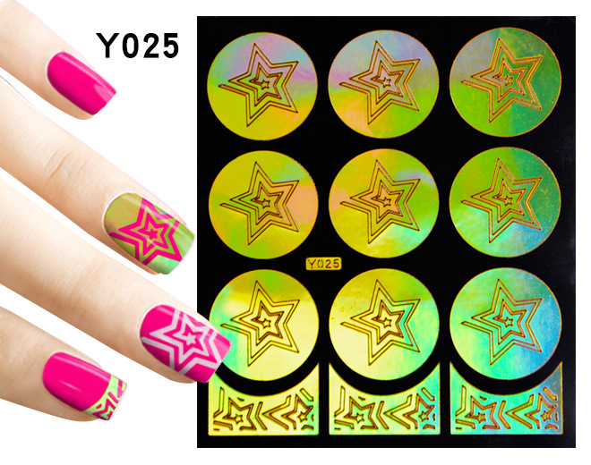 картинка Yi Kou Виниловые трафареты для ногтей № Y025 от магазина El Corazon