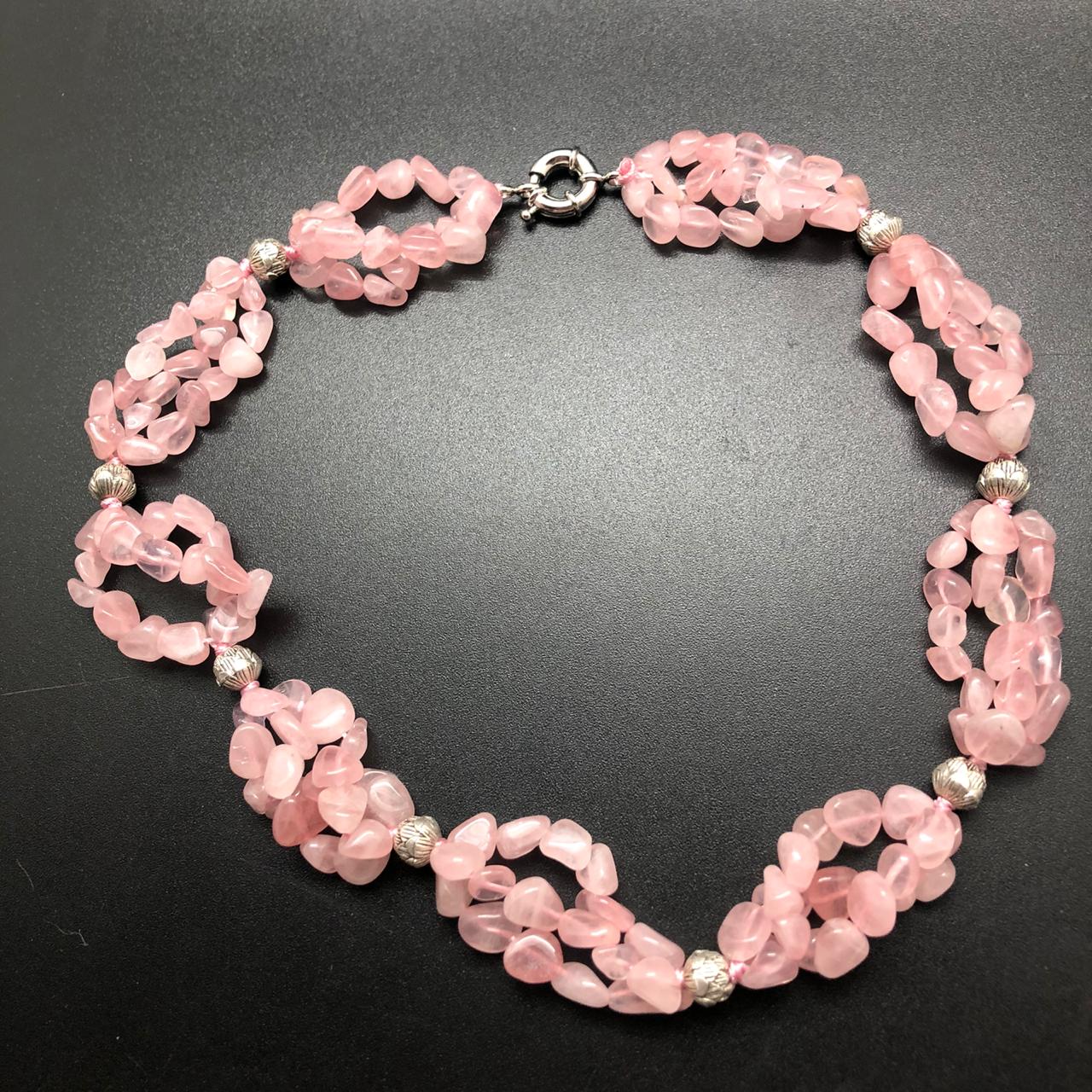 картинка Ожерелье из Розового Кварца  от магазина El Corazon
