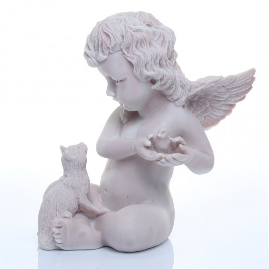 картинка Ангел с птенцом и кошкой Sang-13 от магазина El Corazon