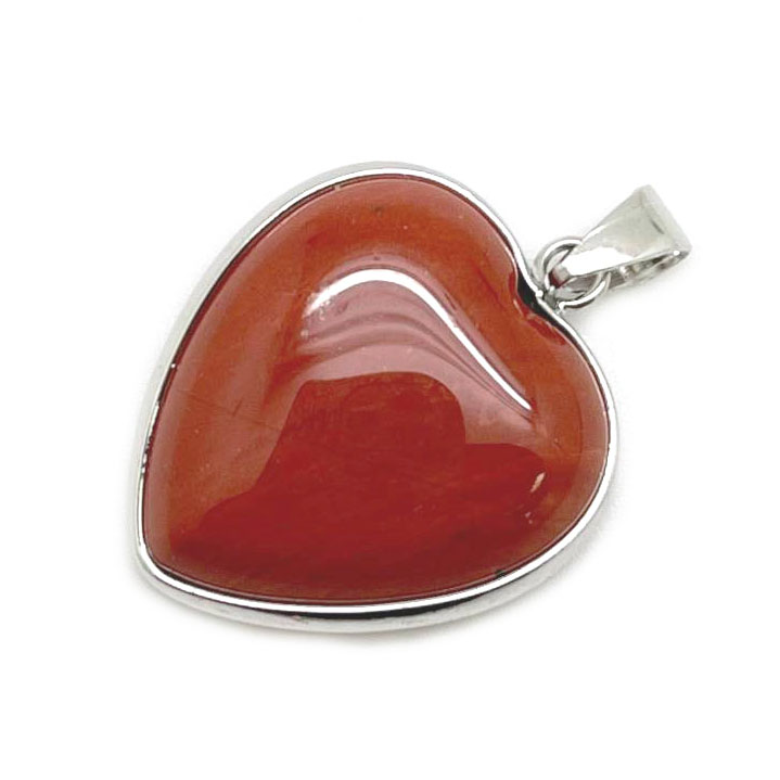 картинка Оберег символ любви сердце яшма красная Kul046 от магазина El Corazon