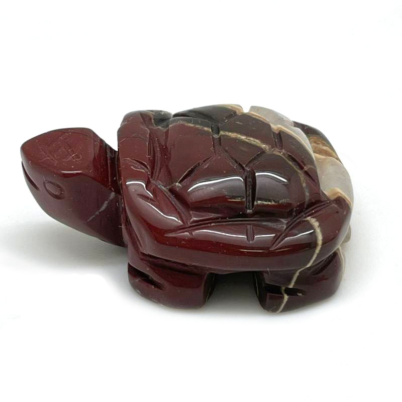 картинка Черепаха-оберег из натурального камня яшма красная Sr-Turt-18 от магазина El Corazon