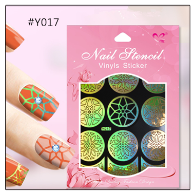 картинка Yi Kou Виниловые трафареты для ногтей № Y017 от магазина El Corazon