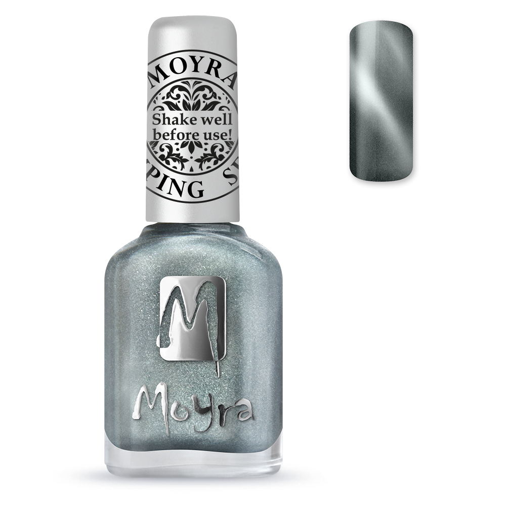картинка Moyra Лак для стемпинга №SP30 магнитный серебро12 мл от магазина El Corazon