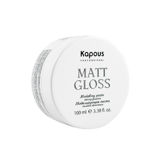 картинка Kapous Professional 100 мл, Моделирующая паста для волос сильной фиксации "Matt Gloss" от магазина El Corazon