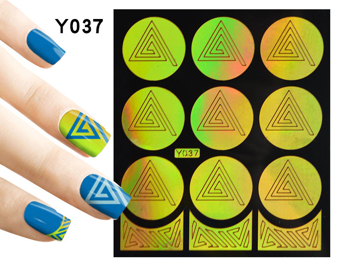 картинка Yi Kou Виниловые трафареты для ногтей № Y037 от магазина El Corazon