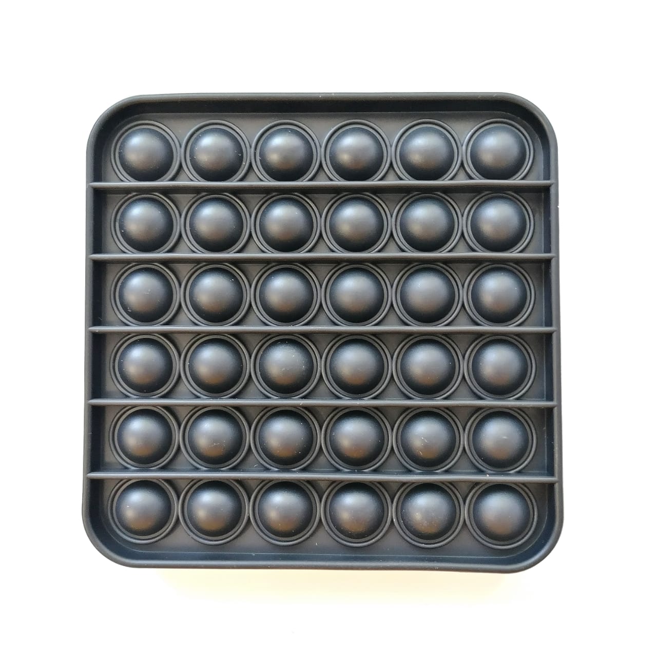 картинка Сенсорная игрушка антистресс Pop it- Черный квадрат 12,5х12,5 см Popit05 от магазина El Corazon
