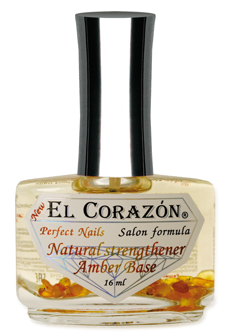 картинка El Corazon Perfect Nails №436 Выравнивающая база под лак с янтарной кислотой  "Natural strengthener Amber Base" 16 мл от магазина El Corazon