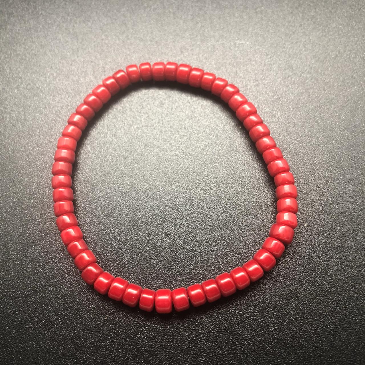 картинка Мужской браслет из красного Коралла 19 см от магазина El Corazon