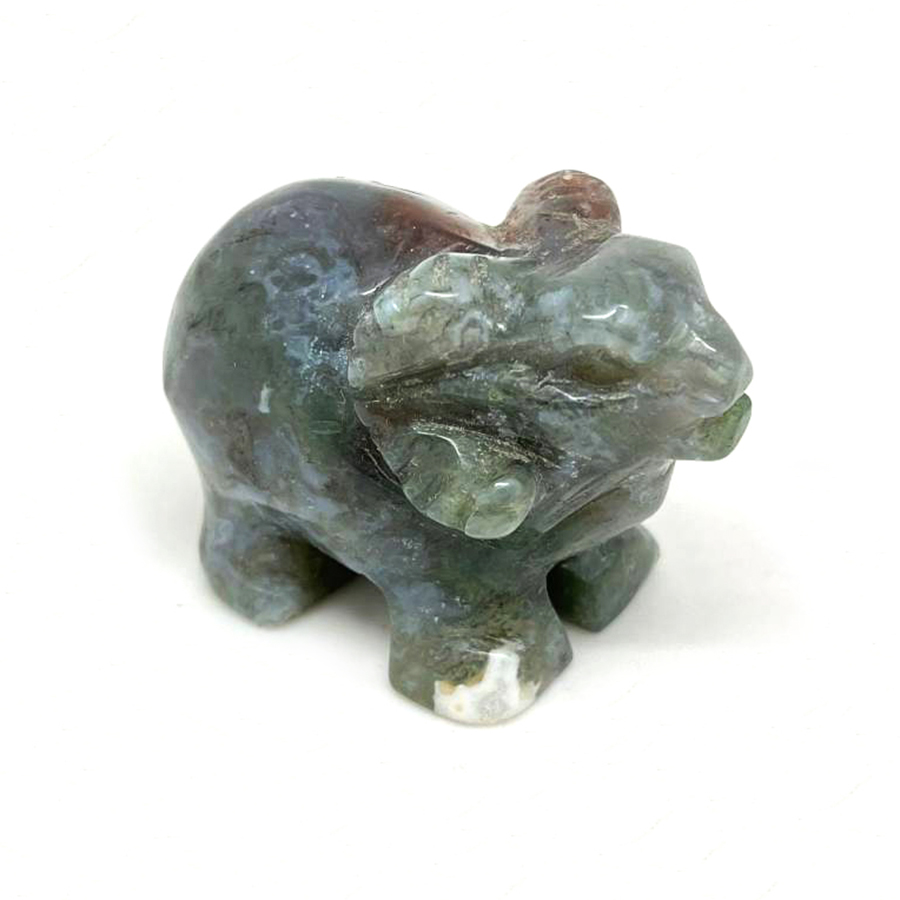 картинка Баран Сувенир Elit из натурального камня моховый агат Sr-Ram-05 от магазина El Corazon