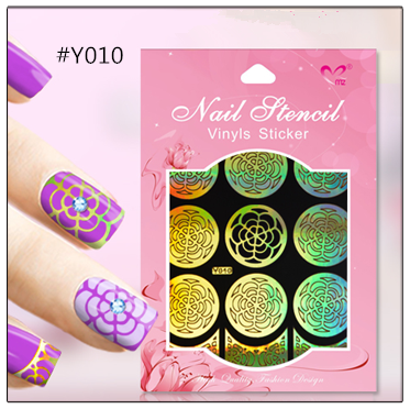 картинка Yi Kou Виниловые трафареты для ногтей № Y010 от магазина El Corazon