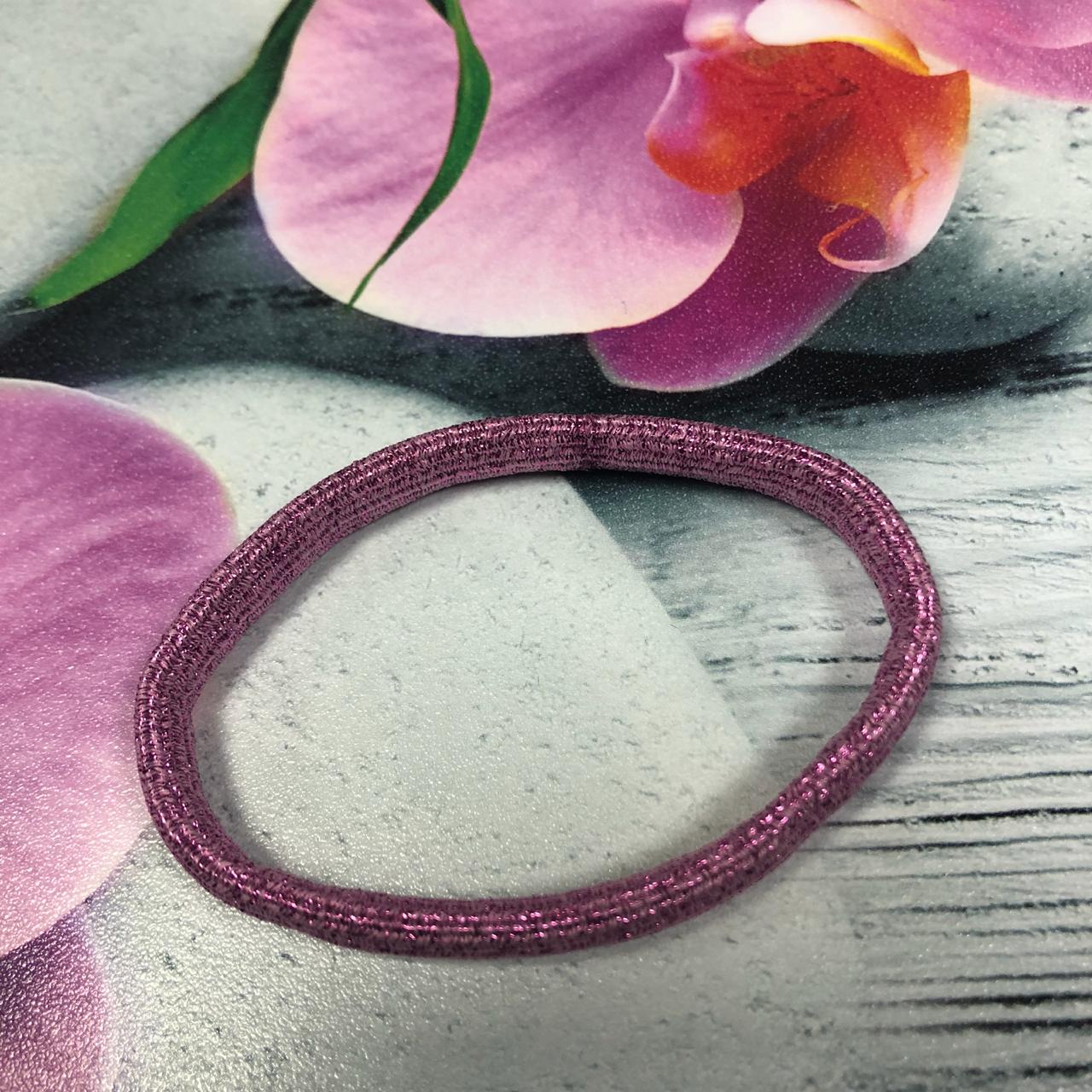 картинка Резинка для волос, розовый металлик, 8 мм от магазина El Corazon