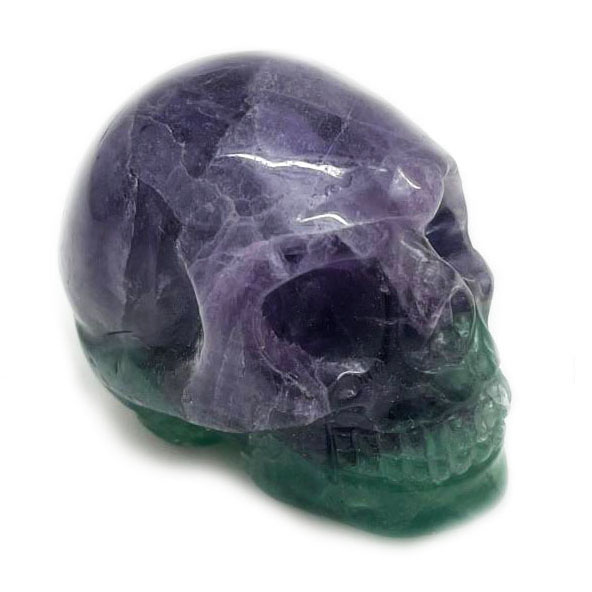 картинка Череп - символ выдержки и спокойной внутренней силы из флюорита Sr-Skull-12 от магазина El Corazon