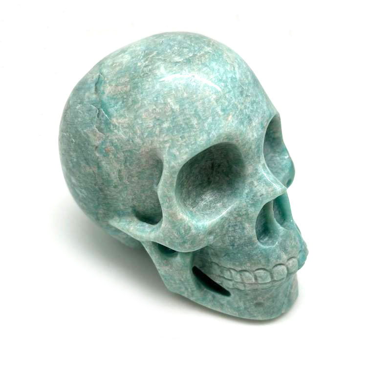 картинка Резной череп из Амазонита Scry-123 от магазина El Corazon