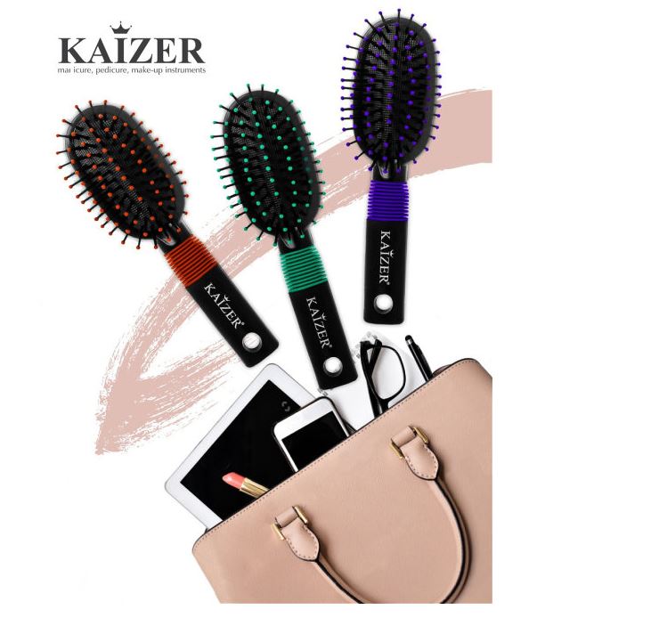 картинка Kaizer Массажная расческа для волос Компактная М9551В красная от магазина El Corazon