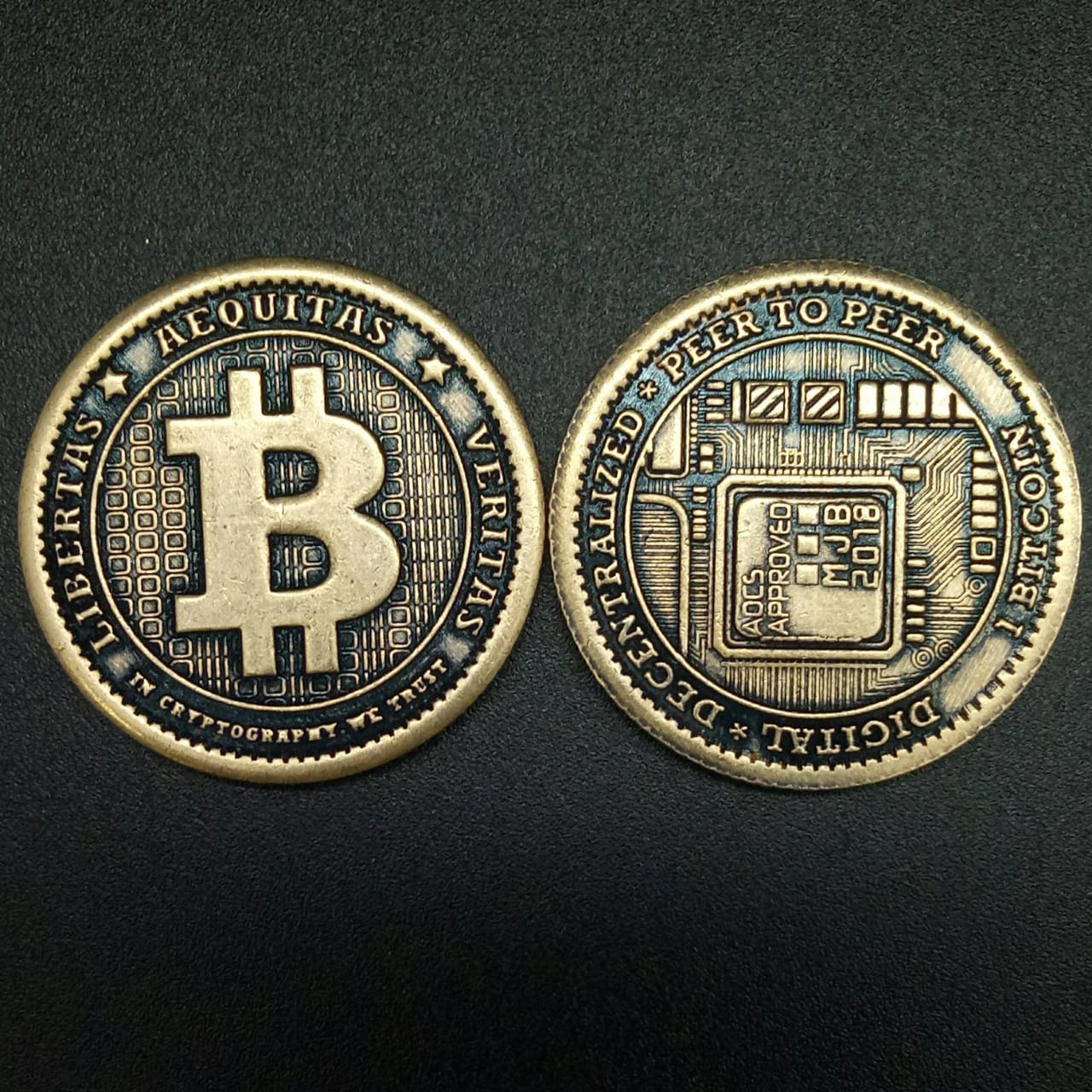 картинка Монета сувенирная "Биткойн - bitcoin", d-3 см от магазина El Corazon