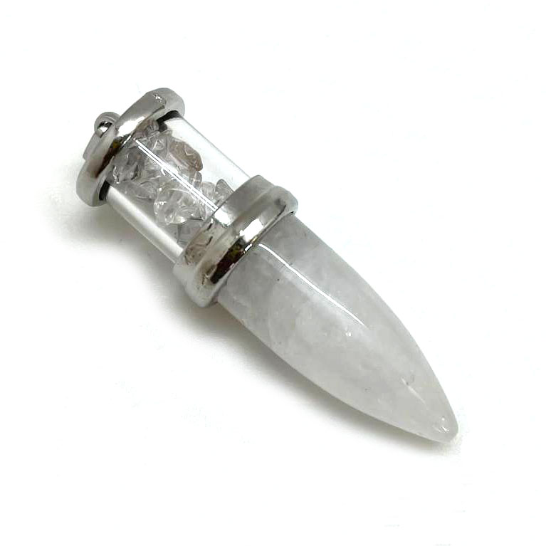 картинка Подвеска-маятник из натурального камня кварц Kul089 от магазина El Corazon
