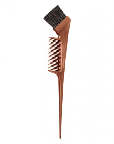 картинка Kapous Professional Кисть с расческой для окрашивания волос из искусственных волокон, бронзовая от магазина El Corazon