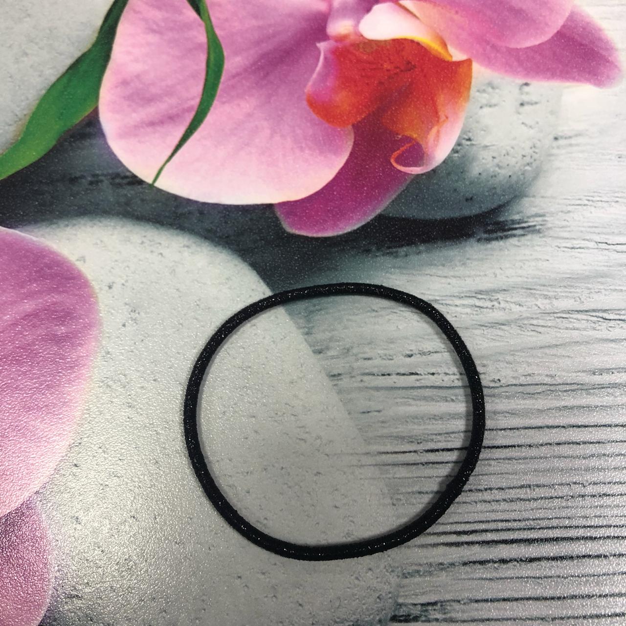 картинка Резинка для волос, черный металлик толщ.2,2 мм от магазина El Corazon