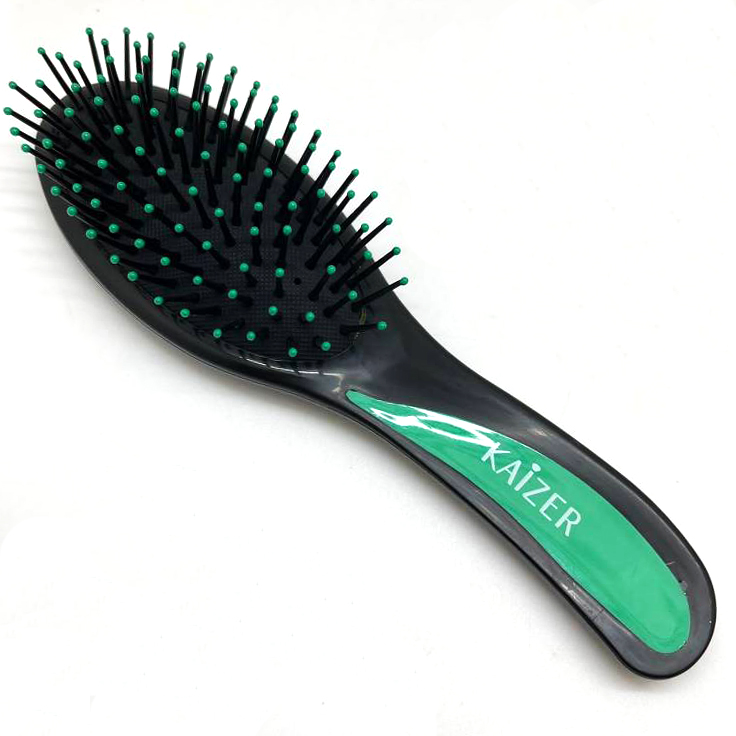картинка Kaizer Массажная Щетка для волос 8581 зеленая Brush 237 от магазина El Corazon