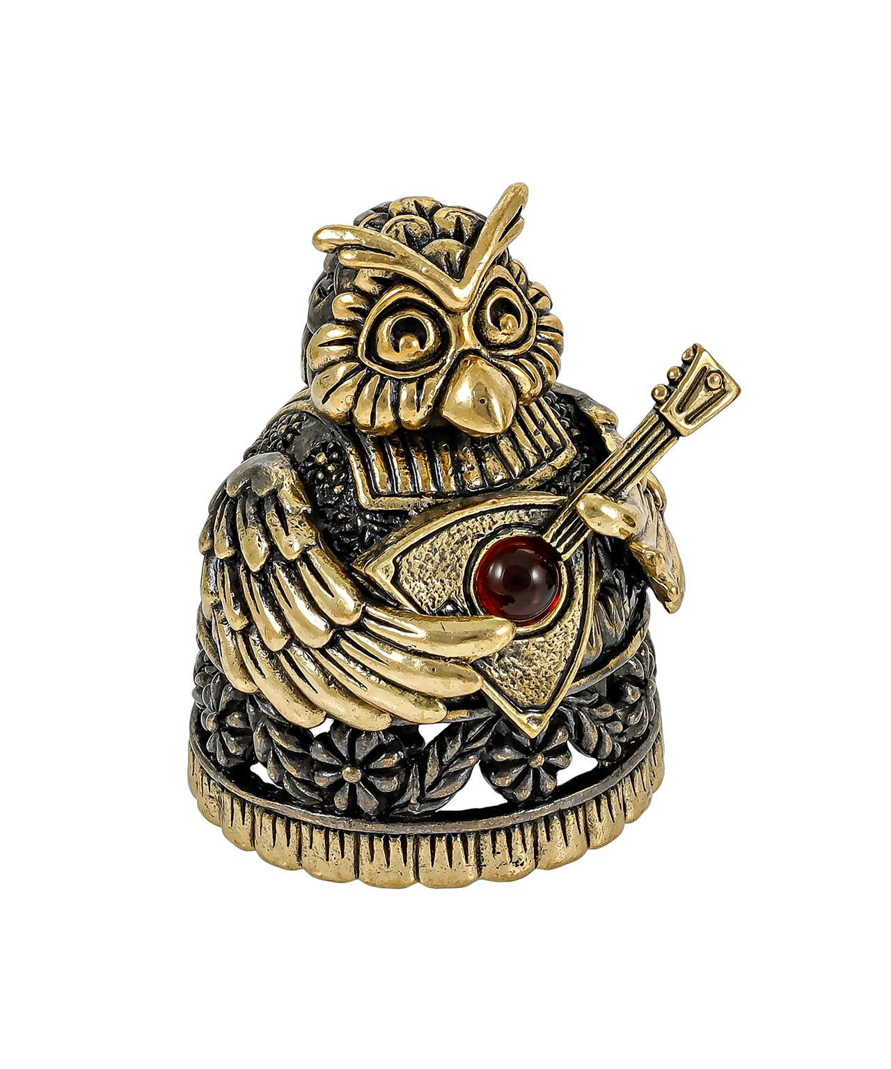 картинка Колокольчик Филин с балалайкой 1582 от магазина El Corazon