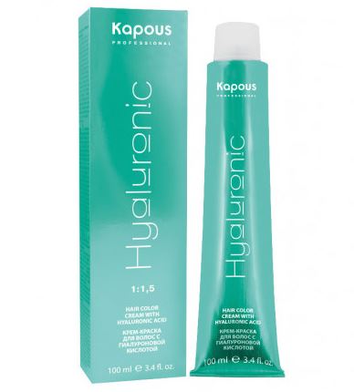 картинка Kapous Professional 100 мл, Крем-краска для волос с Гиалуроновой кислотой HY 7.4 Блондин медный серии "Hyaluronic acid" от магазина El Corazon