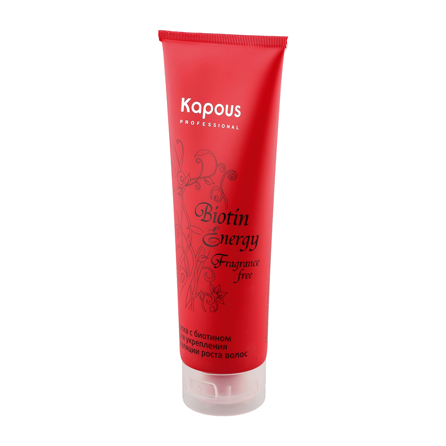 картинка Kapous Professional 250 мл, Биотин маска для укрепления и стимуляции роста волос серии "Biotin Energy" Fragrance free от магазина El Corazon