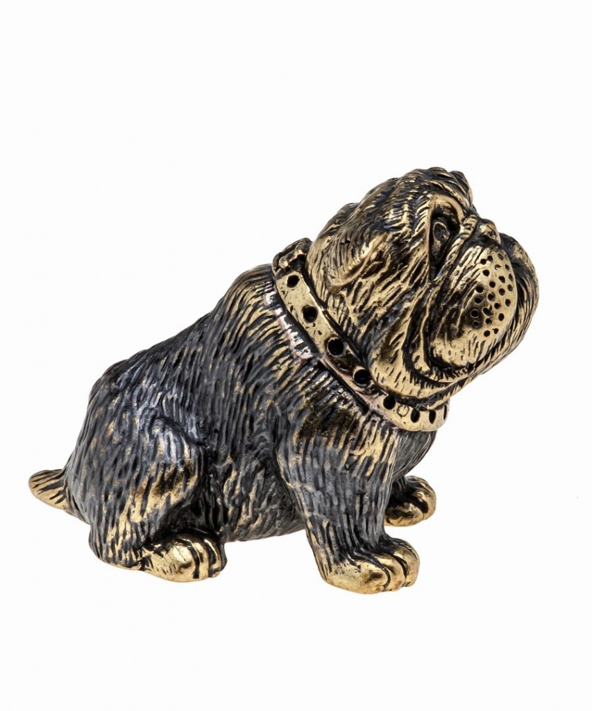 картинка Собака Бульдог Английский Щенок без подставки 1031.1 от магазина El Corazon