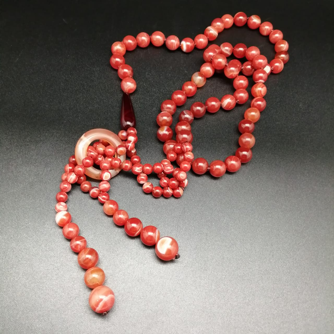 картинка Ожерелье из  красного Агата 96 см от магазина El Corazon