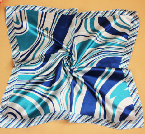 картинка Легкий, женский шелковый шарф-платок 50X50 cm 145 от магазина El Corazon