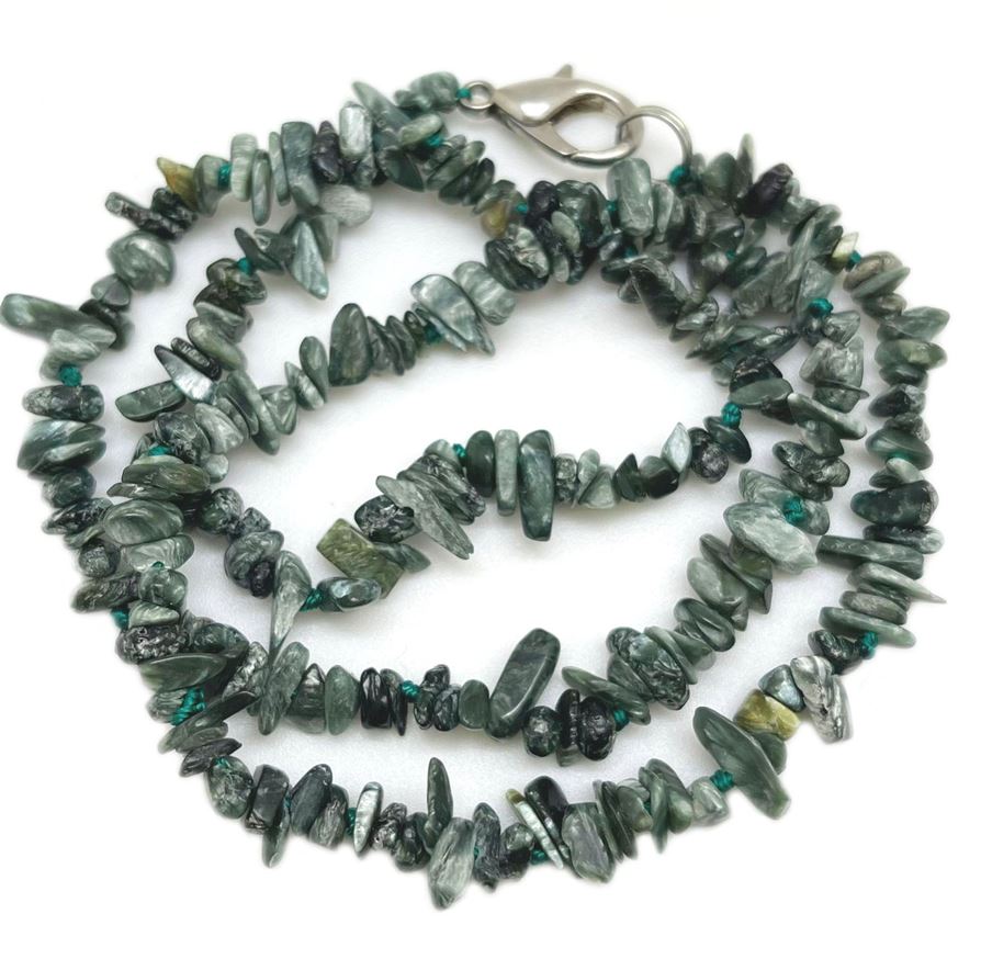 картинка Ожерелье из Серафинита 49 см - крошка  от магазина El Corazon