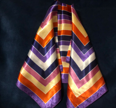 картинка Легкий, женский шелковый шарф-платок 50X50 cm 150 от магазина El Corazon