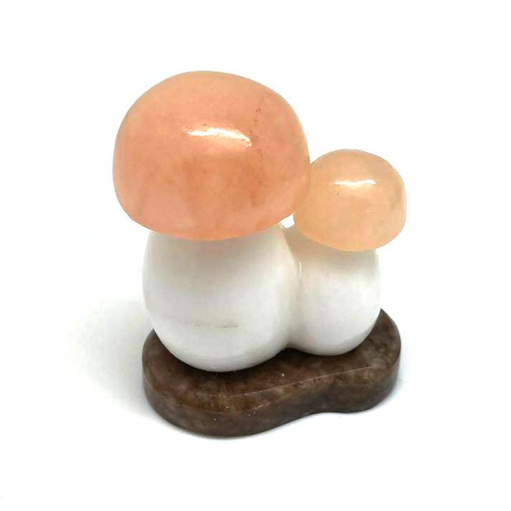 картинка Сувенир Грибочки (розовая шляпка) из натурального камня Sr-Bor020 от магазина El Corazon