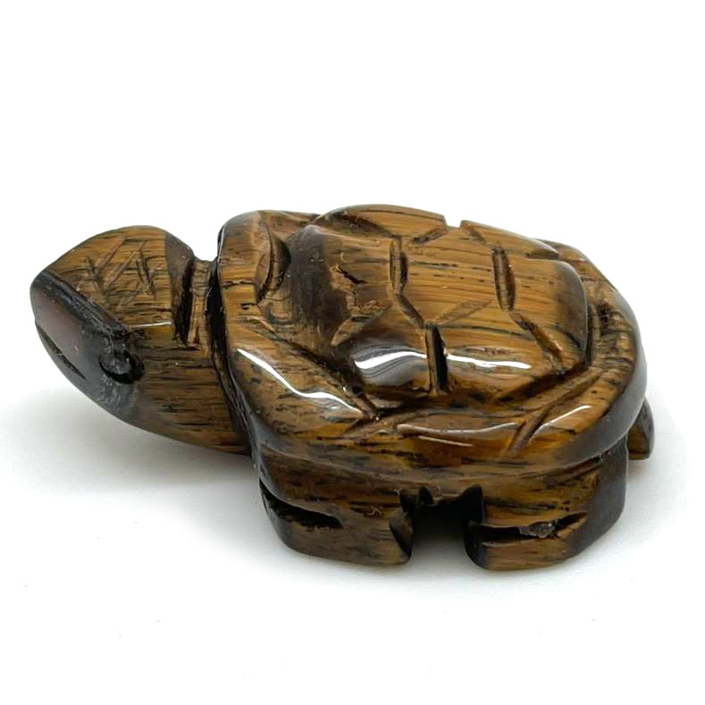 картинка Черепаха-оберег из натурального камня тигровый глаз Sr-Turt-11 от магазина El Corazon