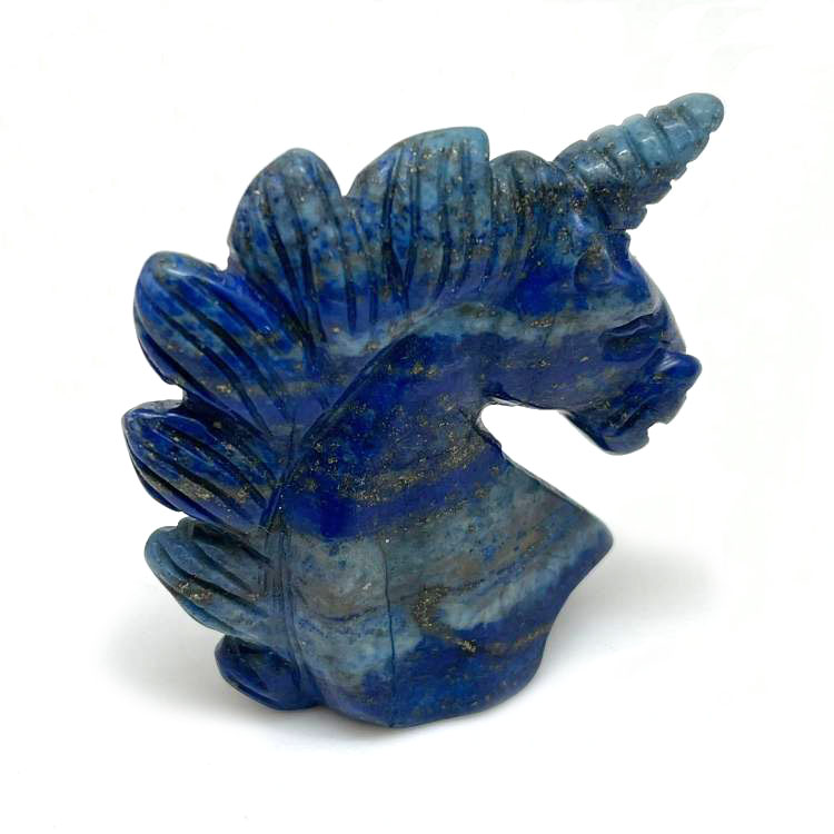 картинка Единорог - символ духовной чистоты и исканий из лазуритаа Sr-Unicorn-03 от магазина El Corazon