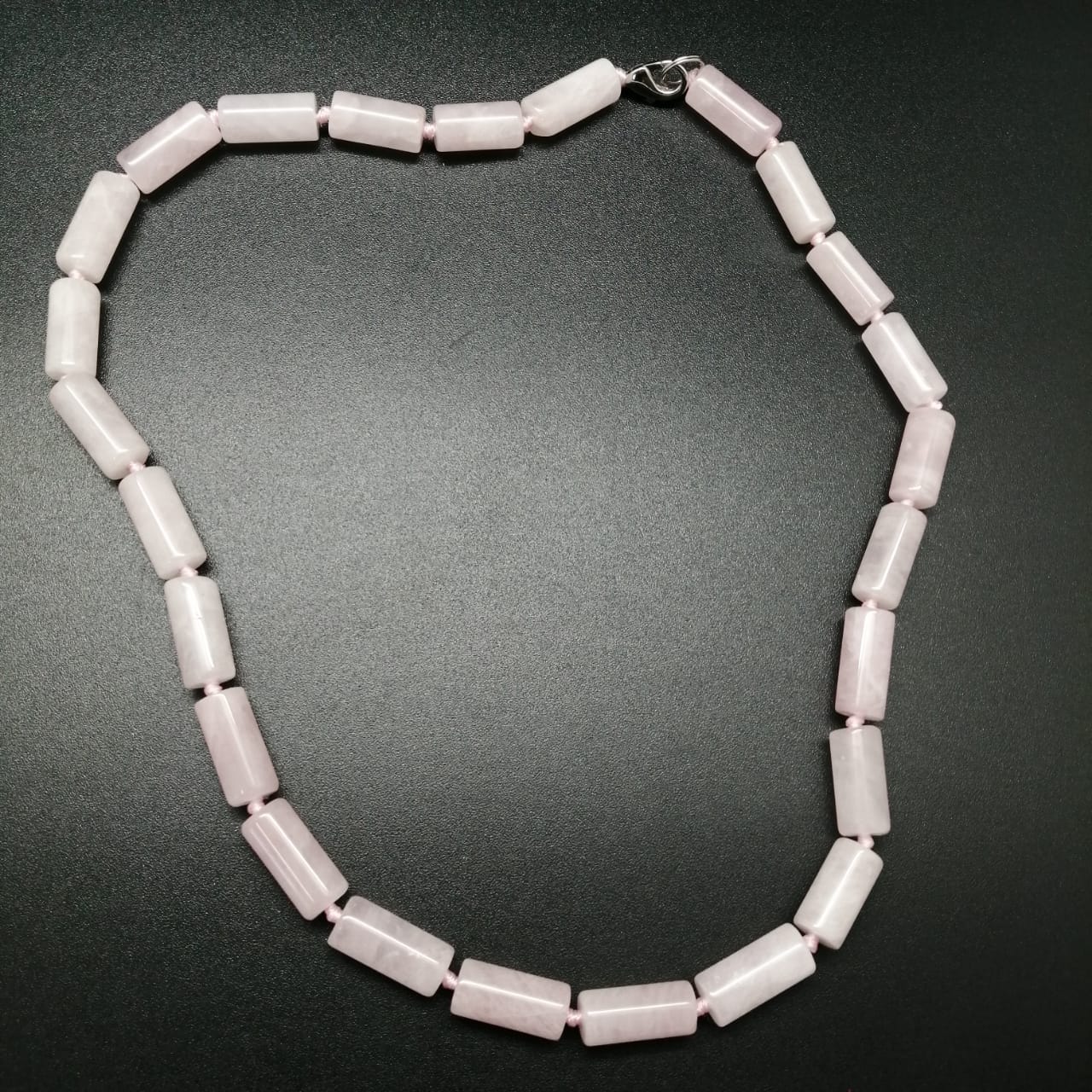 картинка Ожерелье 46 см из розового Кварца от магазина El Corazon