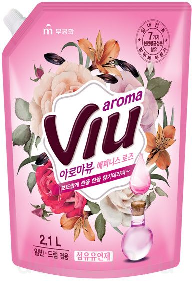 картинка MUKUNGHWA Антибактериальный ароматизирующий кондиционер "Aroma Viu La Vie En Rose" - букет роз, мягкая упаковка, 2,1 л  от магазина El Corazon