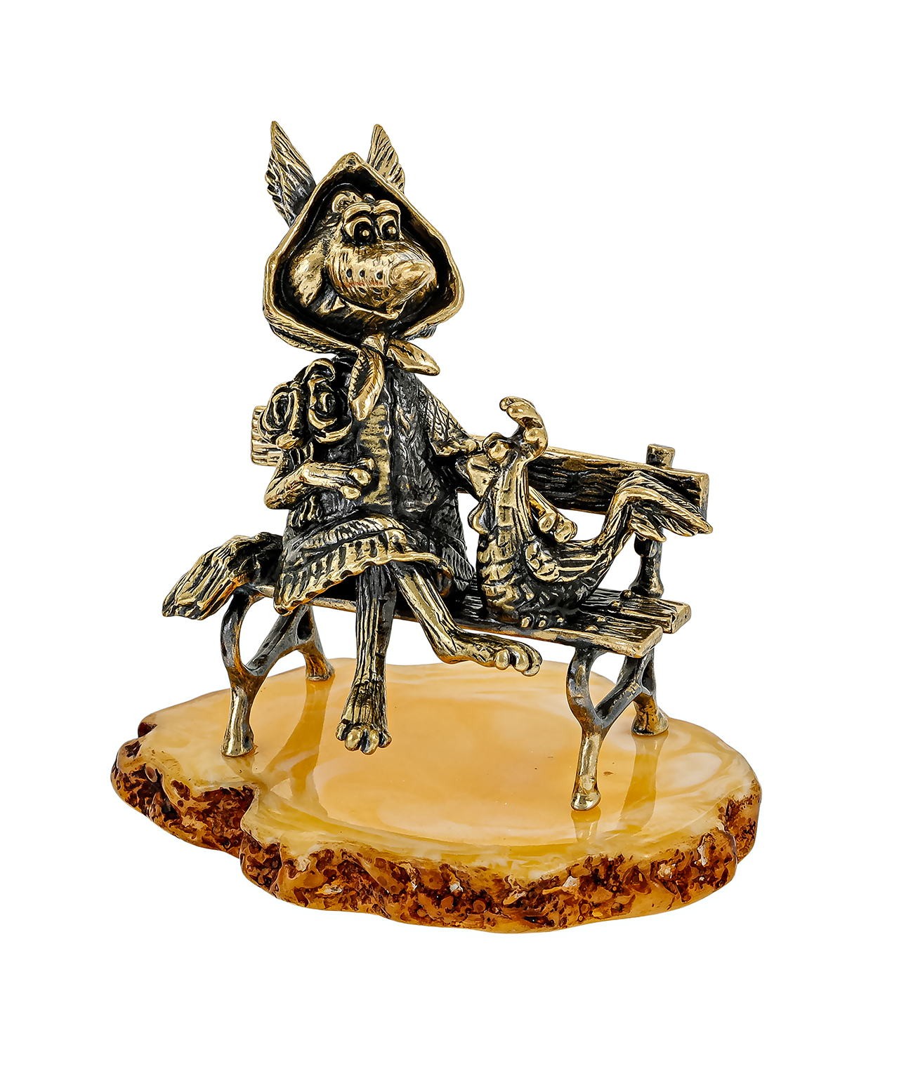 картинка Лиса с курочкой 3660-Б, белый от магазина El Corazon